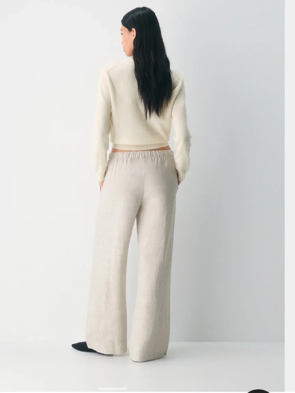 NWOT Aritzia Lodge Pant CruiseLinen in Natural Ecru